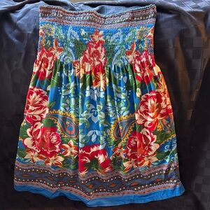 Floral Smocked Women's Skirt